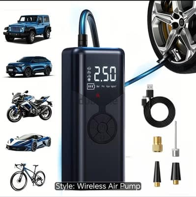 Wireless Air Pump with Light