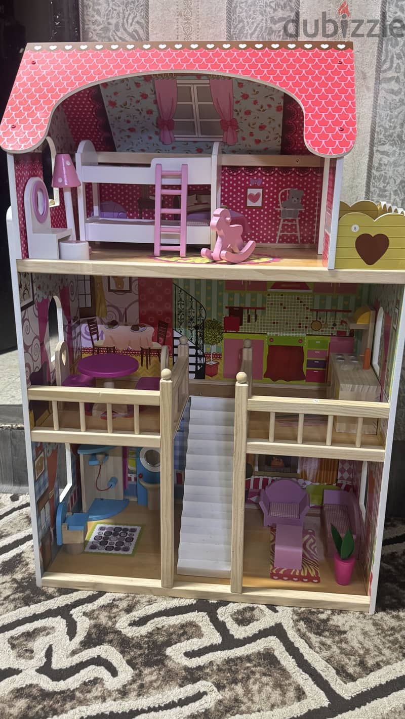 Wooden Doll house big size 3