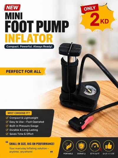 mini foot pump