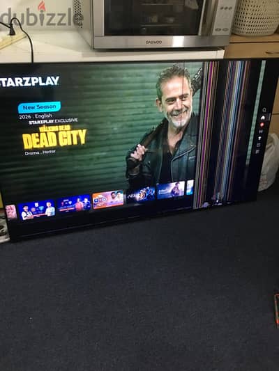 Samsung 58-inch Smart TV, broken screen