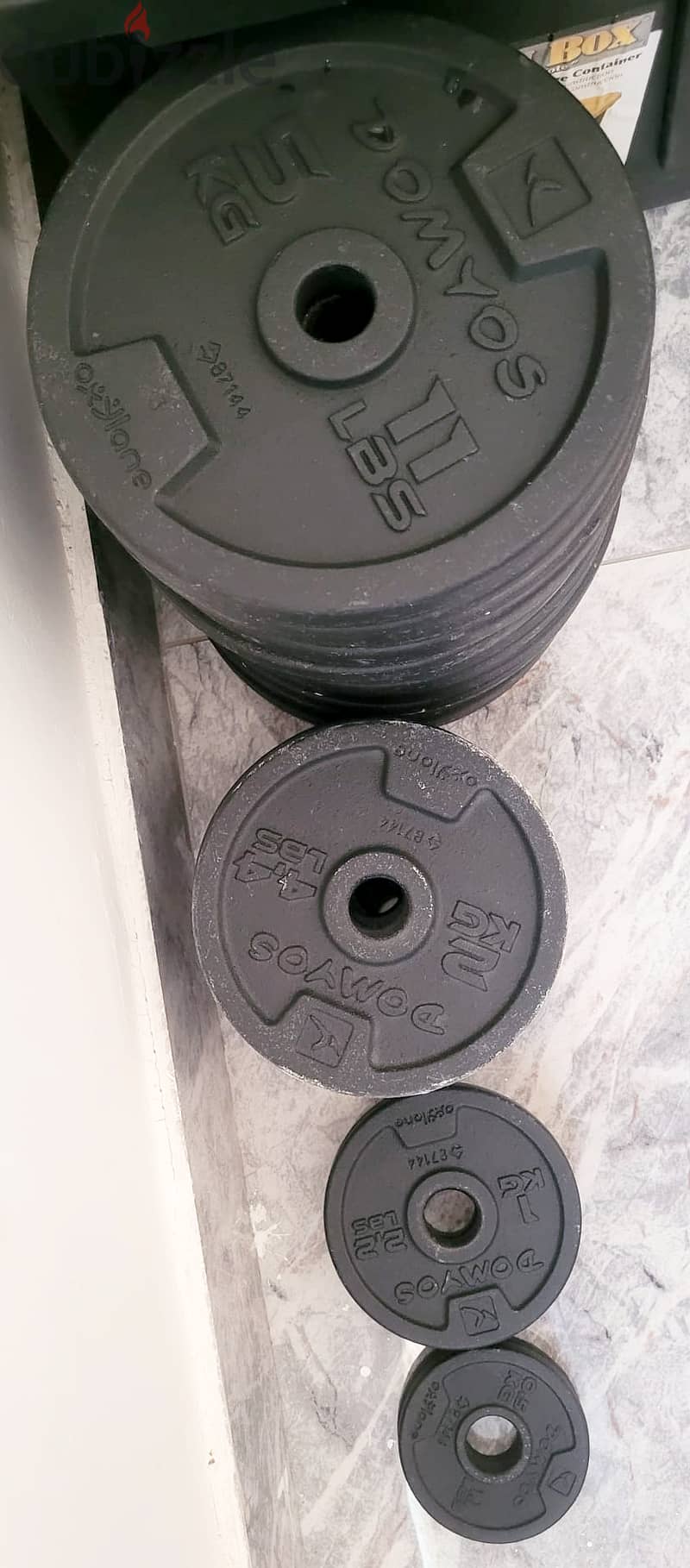Adjustable Dumbbells Set with Metal Plates- Domyos / Decathalon Brand 5