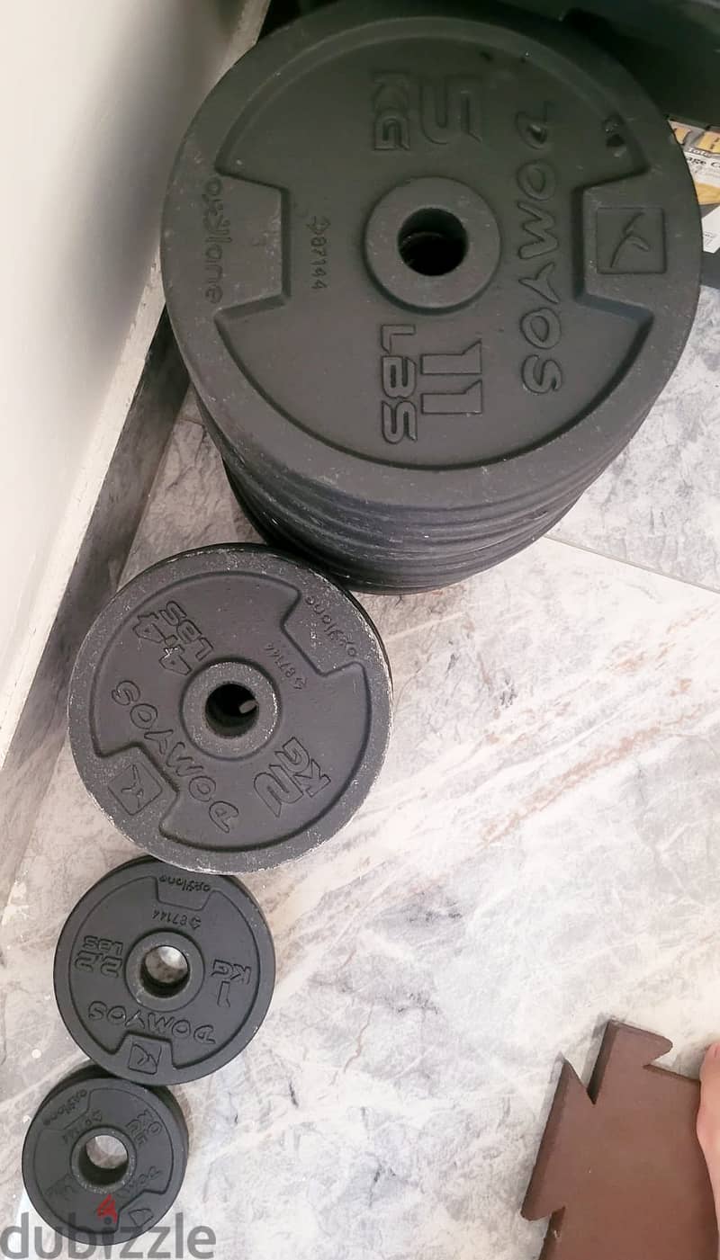 Adjustable Dumbbells Set with Metal Plates- Domyos / Decathalon Brand 4