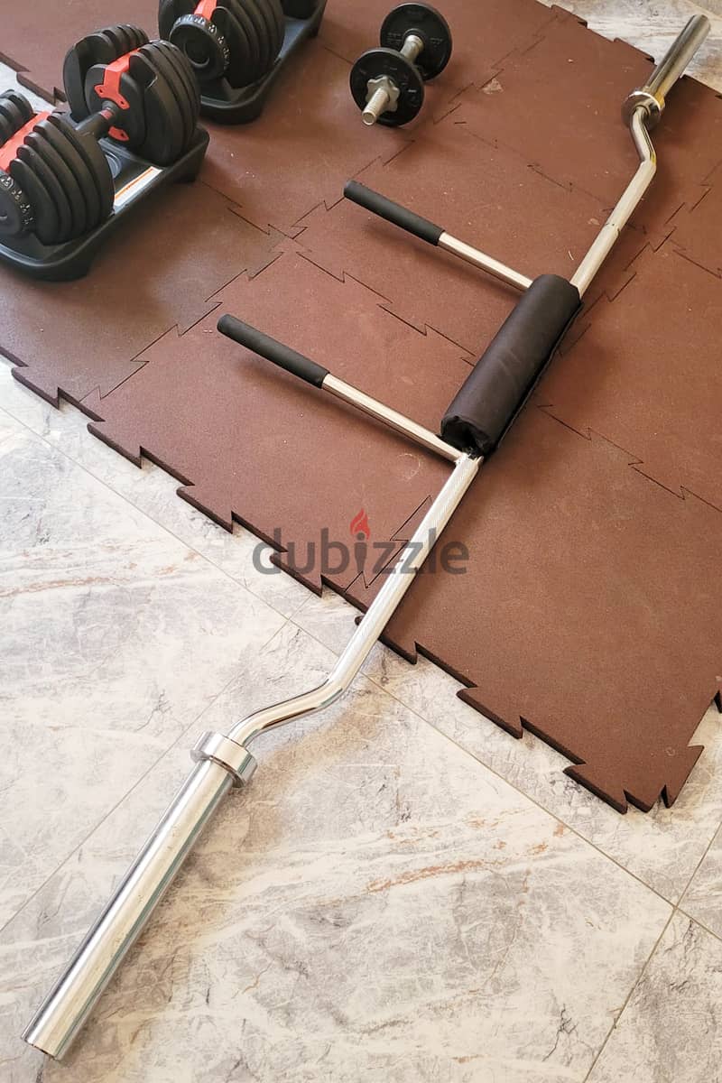 Squat Barbell- Olympic Size (50mm) - Welded with Sponge Pad 3