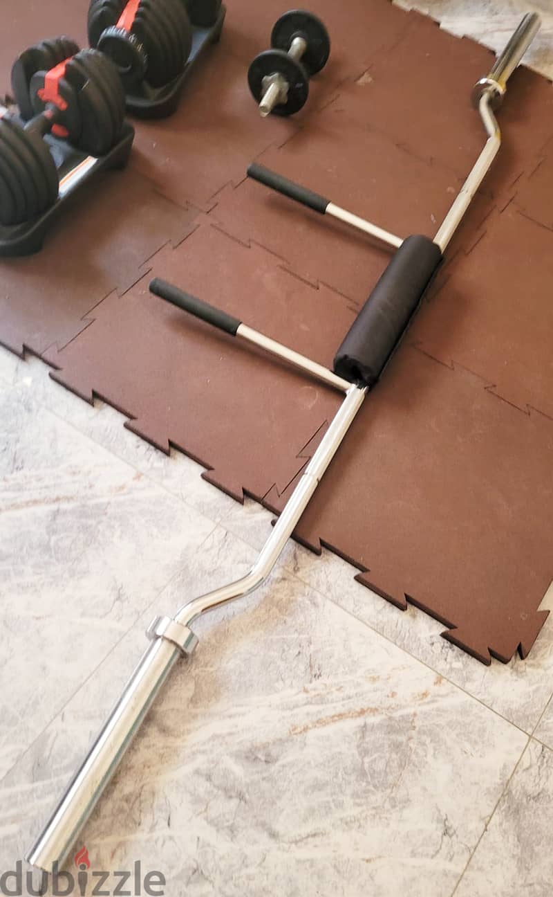 Squat Barbell- Olympic Size (50mm) - Welded with Sponge Pad 8