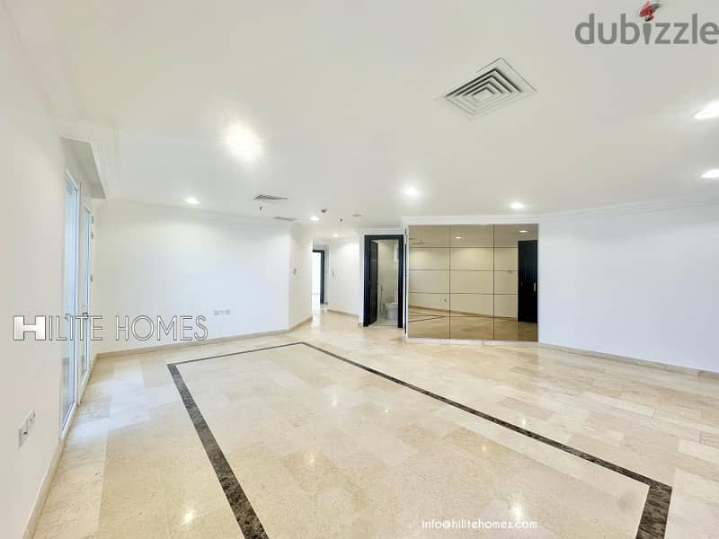 Three bedroom Seaview apartment with balcony for rent in Shaab 5