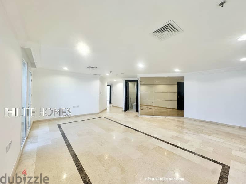 Three bedroom Seaview apartment with balcony for rent in Shaab 6
