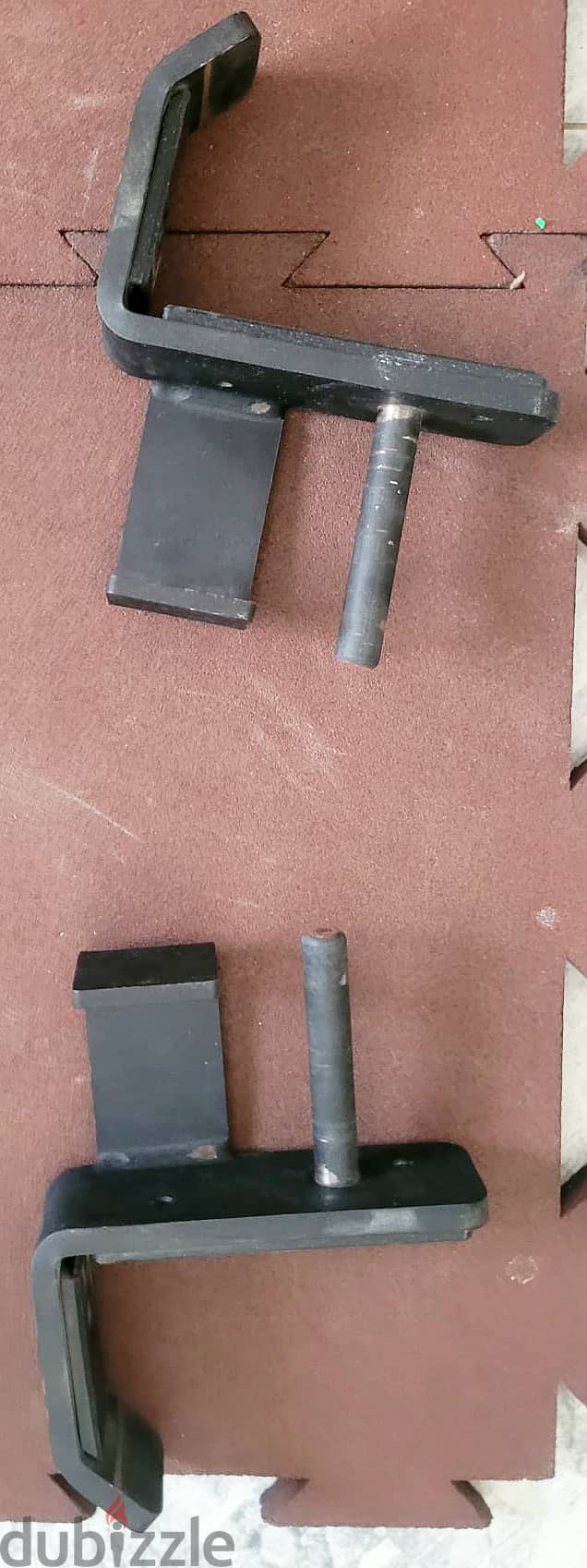 Power Rack Attachments- Weight Storage and J-Hooks 1