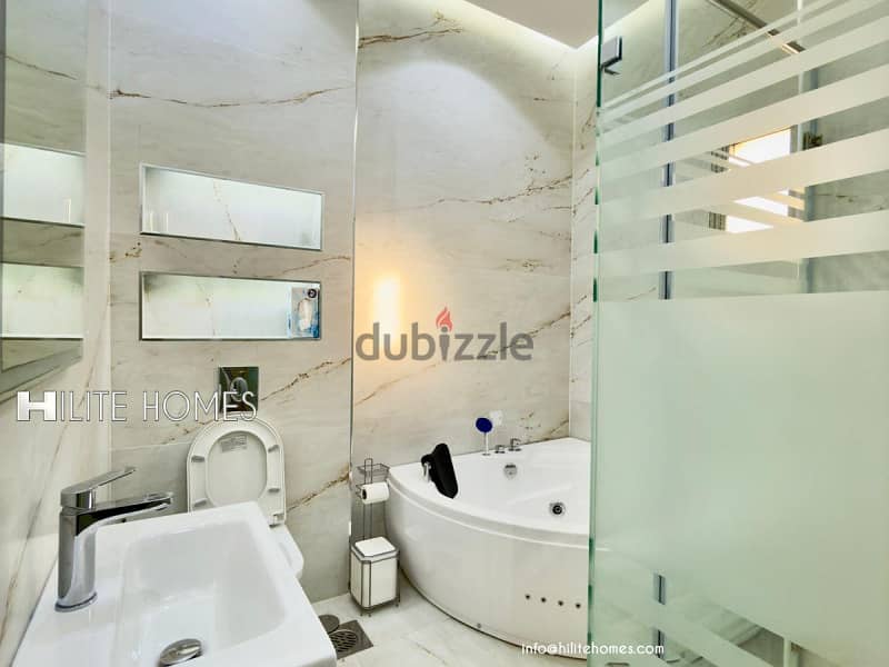 Brand new Two bedroom floor with spacious Roof top for rent in Mishref 14