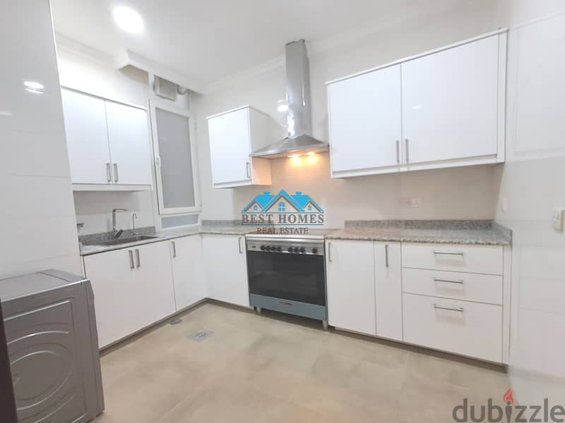 Bright 3 Bedroom Apartment with Equipped Kitchen in Mishref 4