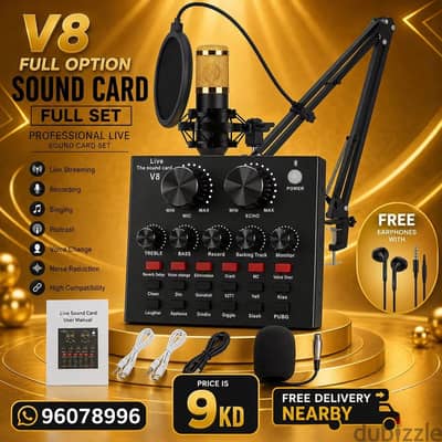 V8 Sound Card Set Full Option