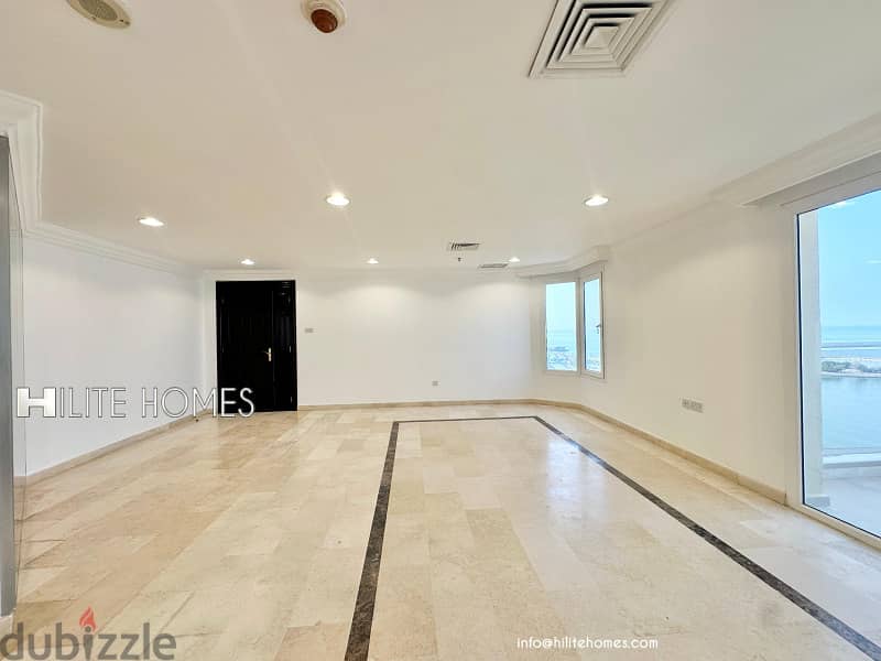 Three bedroom Seaview apartment with balcony for rent in Shaab 8