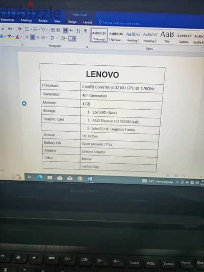 lenovo laptop