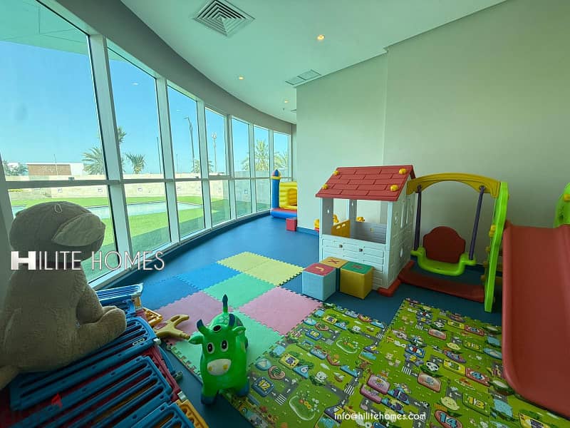 Three bedroom semi furnished apartment for rent in shaab 2