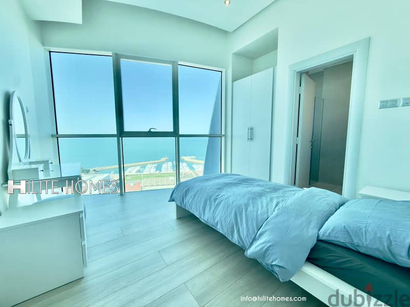 Three bedroom semi furnished apartment for rent in shaab 8