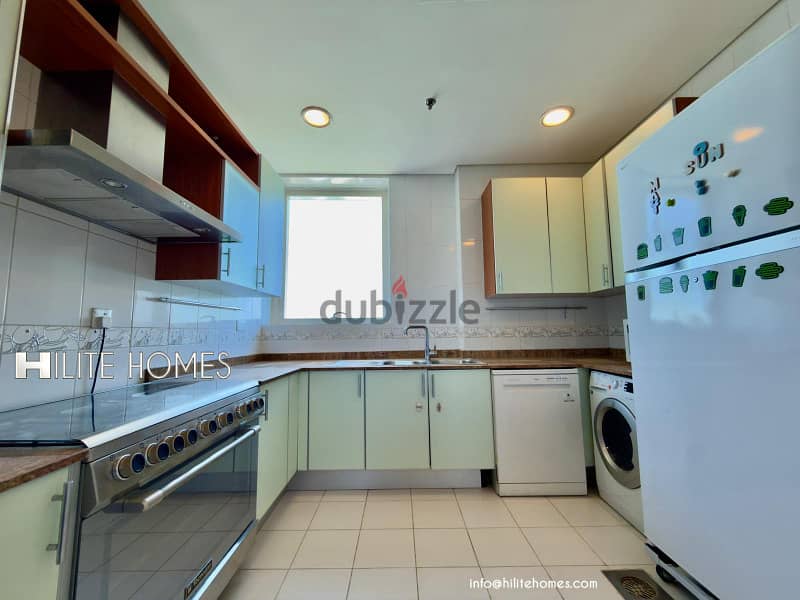 Three bedroom semi furnished apartment for rent in shaab 16