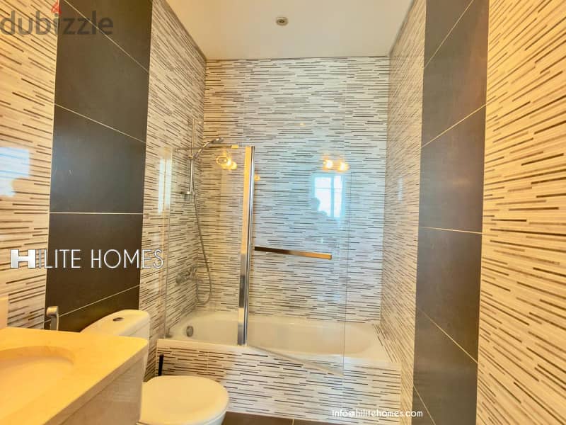 Three bedroom semi furnished apartment for rent in shaab 18