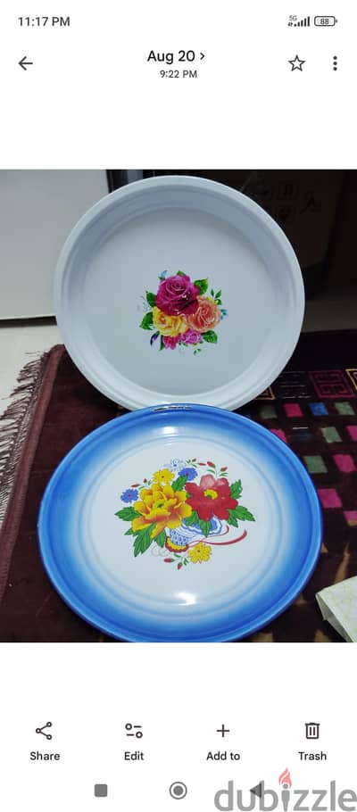 two steel tray Arabic food tray both low price