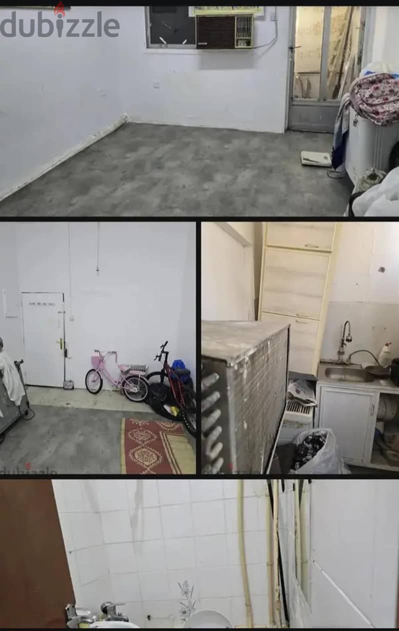 1 Big Size Room & 1 Bathroom & 1 kitchen all together Asian people 1