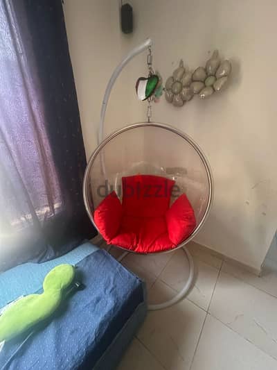 Transparent Bubble Swing Chair with Stand
