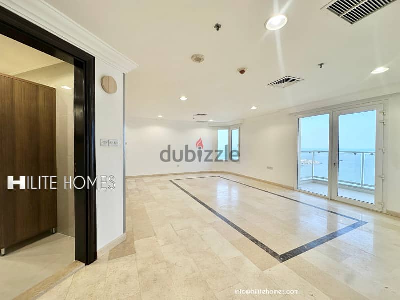 Three bedroom Seaview apartment with balcony for rent in Shaab 7