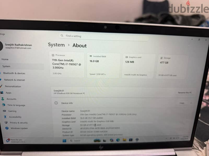 Hp elitebook 830 G8   11th generation 6
