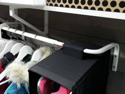 4 Ikea Clothes Bar- White
