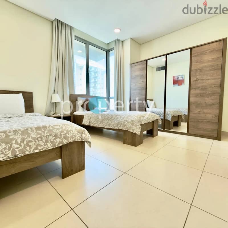 Three Bedroom Seaview Furnished Duplex for rent in Salmiya, Kuwait 2