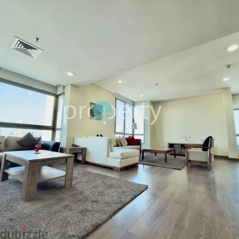 Three Bedroom Seaview Furnished Duplex for rent in Salmiya, Kuwait 1