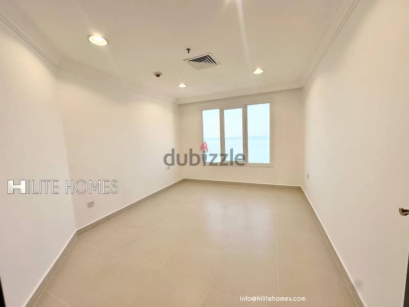 Three bedroom Seaview apartment with balcony for rent in Shaab 12