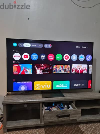 TCL 65 inch C745 4K QLED 144Hz Gaming Led Tv  HDR 10 used