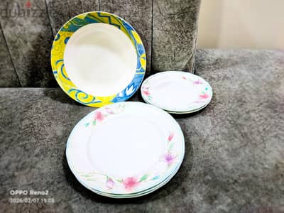 melamine plates and bowl