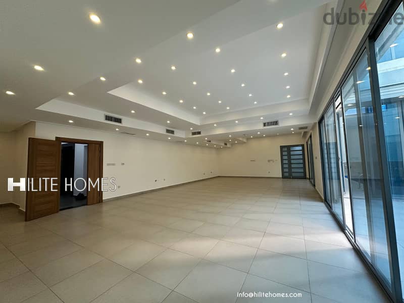 Three bedroom bright basement for rent with pool in Abu Fataira 6
