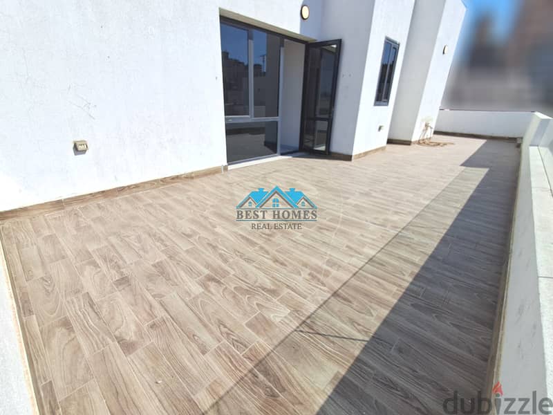 Bright 3 Bedrooms Apartment with Large Rooftop in Shaab 2