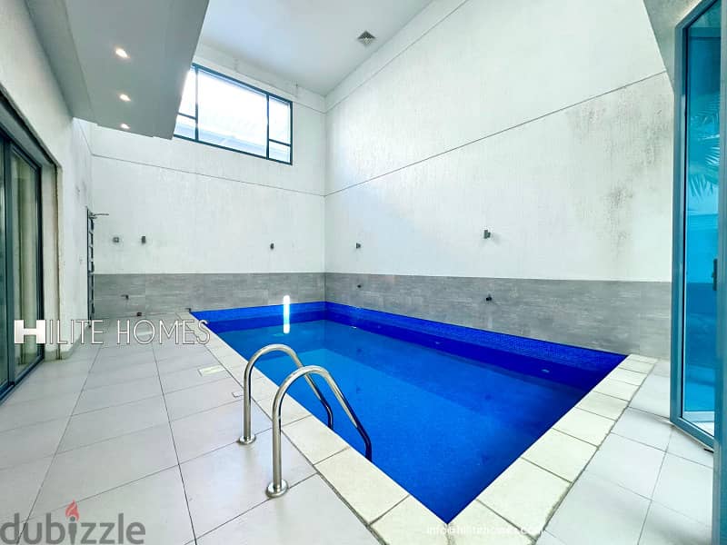 Three bedroom bright basement for rent with pool in Abu Fataira 12