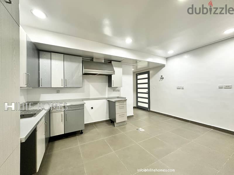 Three bedroom bright basement for rent with pool in Abu Fataira 14