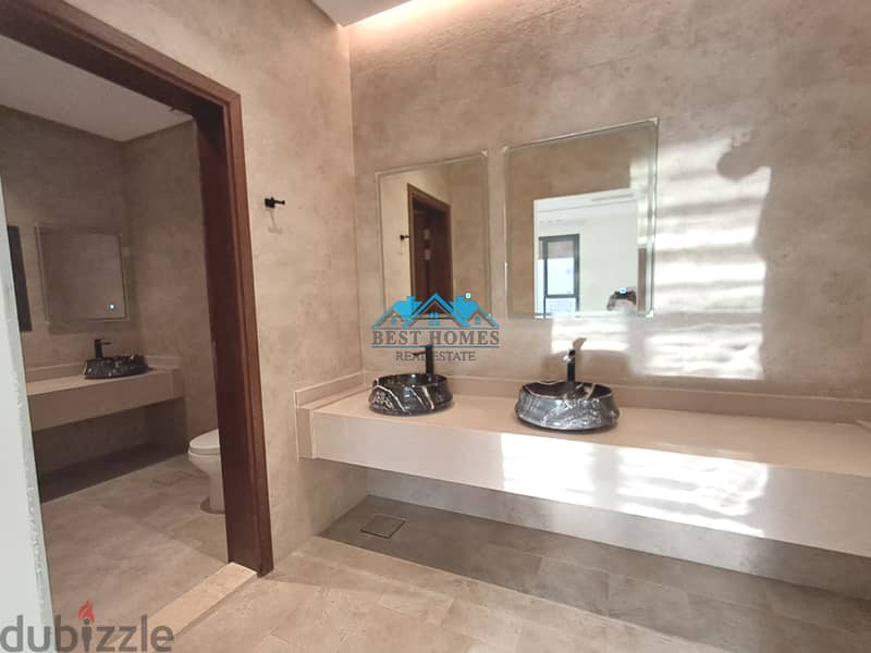 Elegant 4 Master Bedrooms Floor Apartment with Balcony in Salwa 5