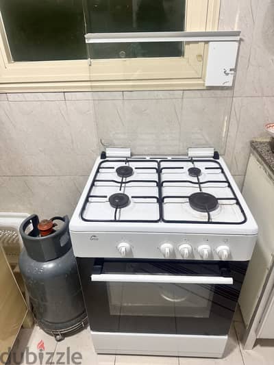 4 burner gas cooker with grill n oven