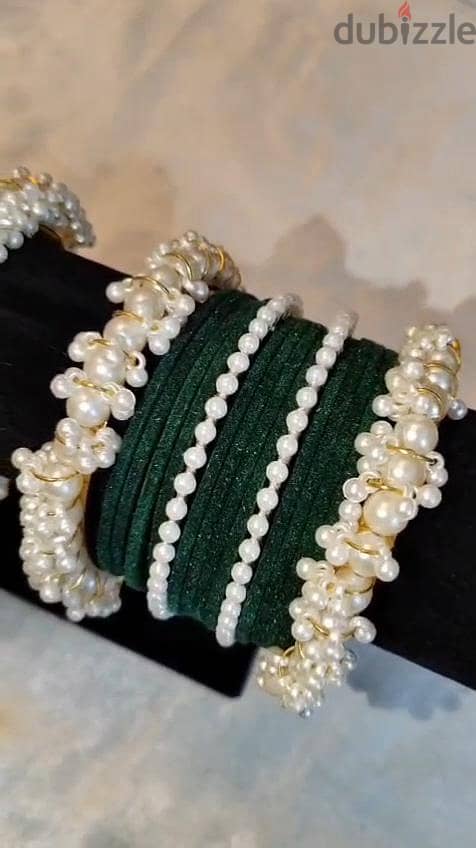 Beautiful Bangles with Gajra Bangle 2