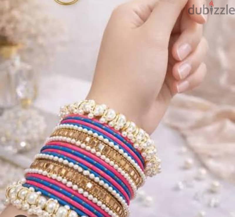 Beautiful Bangles with Gajra Bangle 9
