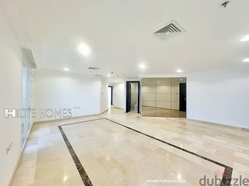 Three bedroom Seaview apartment with balcony for rent in Shaab 6