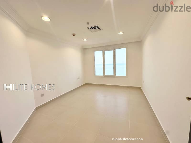 Three bedroom Seaview apartment with balcony for rent in Shaab 12