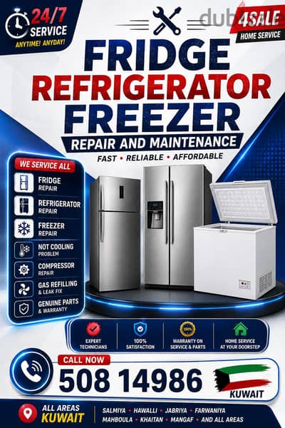 Repair Centre Salmiya.  Rep.  Washing Machine.  Fridge/Refrigerator.