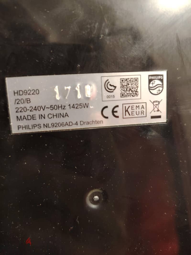 Philips Air Fryer Model HD9220 3