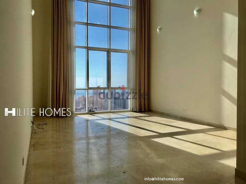 Modern 3 bedroom Duplex Seaview apartment for rent in Salmiya 4