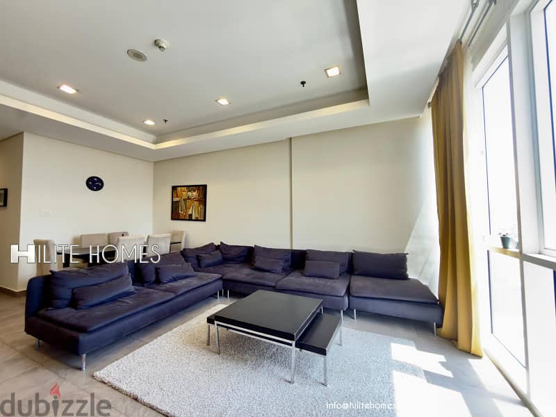 Modern 3 bedroom Duplex Seaview apartment for rent in Salmiya 7
