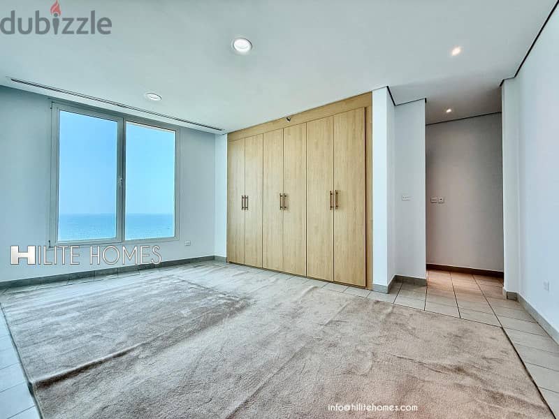 Three bedroom seaview apartment with balcony for rent in Mangaf 5