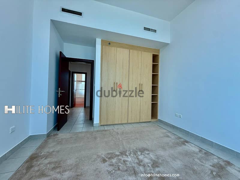 Three bedroom seaview apartment with balcony for rent in Mangaf 6