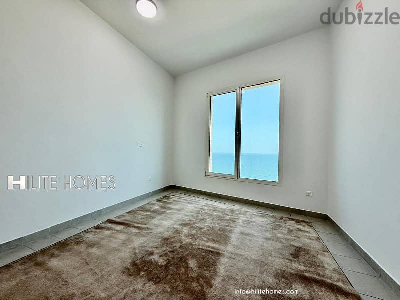 Three bedroom seaview apartment with balcony for rent in Mangaf 9
