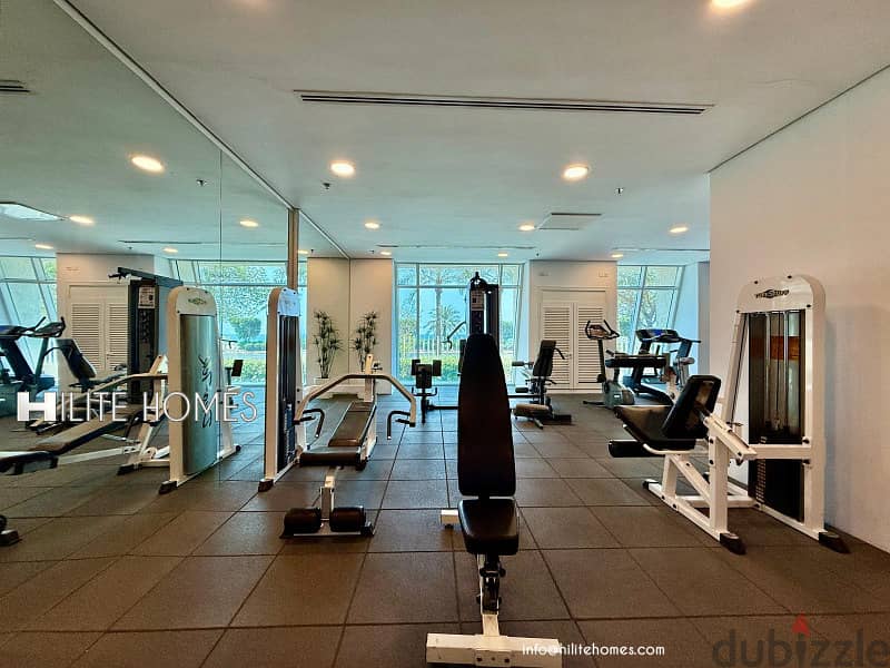 Three bedroom seaview apartment with balcony for rent in Mangaf 10