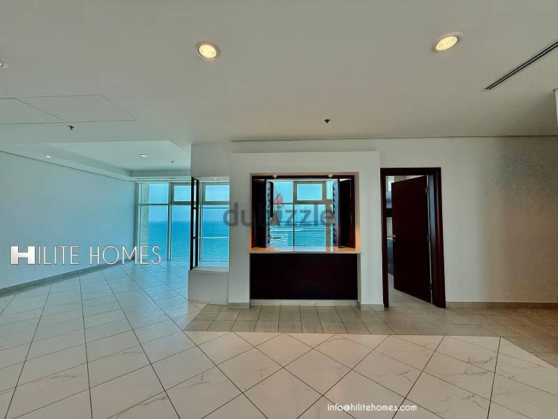 Three bedroom seaview apartment with balcony for rent in Mangaf 13
